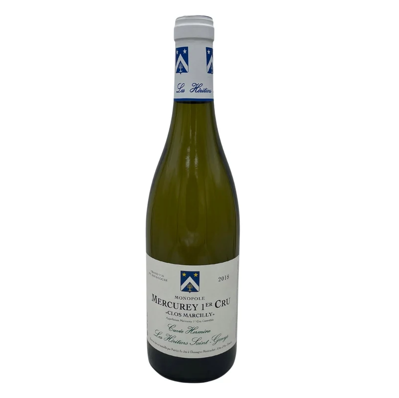 Mercurey 1er cru - Clos Marcilly Monopole Blanc "cuvée Hermine" Les Héritiers Saint-Genys 2018