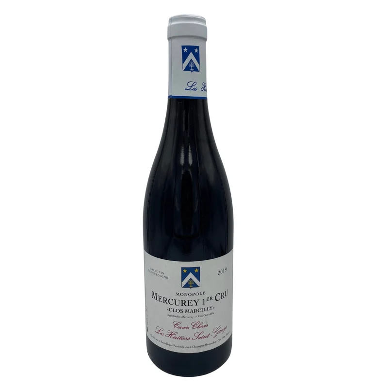 Mercurey 1er Cru Clos Marcilly Monopole Les héritiers Saint-Genys 2019