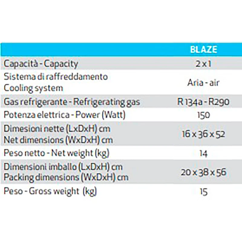 Granizadora multifunción Blaze Mini