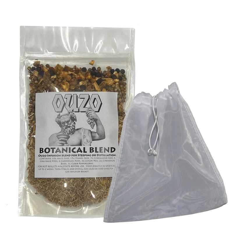 Ouzo Botanicals Kit – Greek Anise Liqueur Infusion Blend