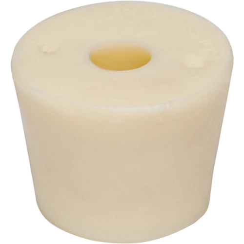 Size #6.5 Drilled Rubber Stopper