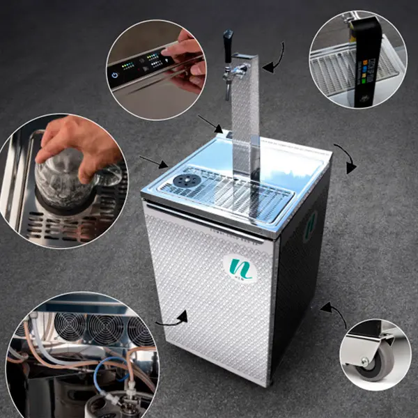 Dispensador de cerveza Kegerator Combi Cold Bar 50