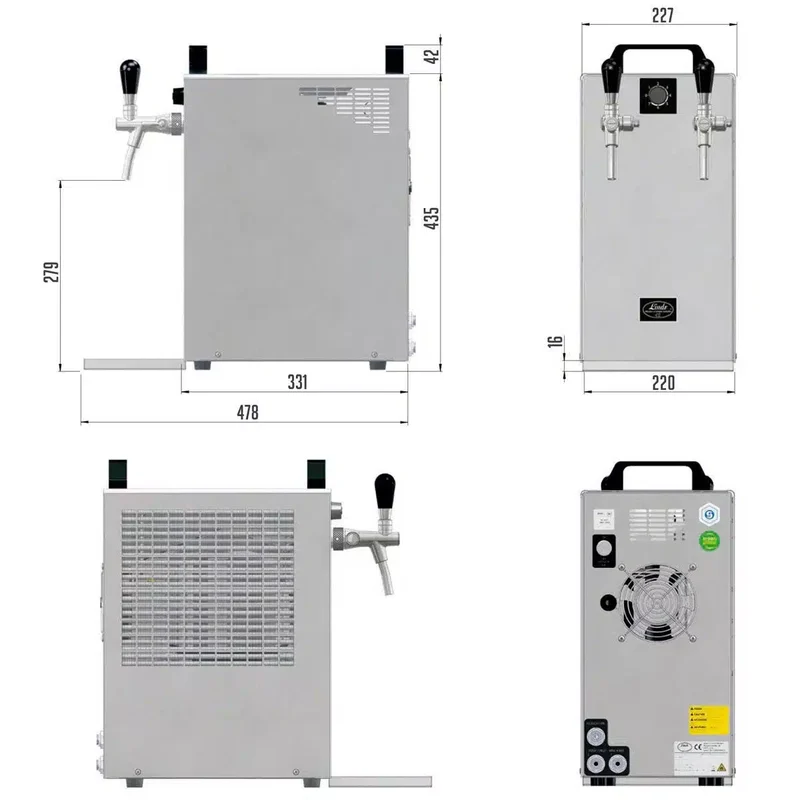 Dispensador de cerveza Lindr Kontakt 40/K