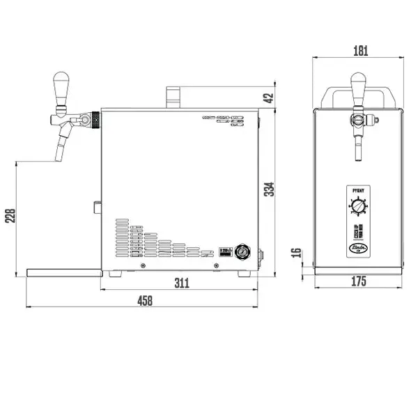 Dispensador de cerveza Lindr Pygmy 20/K