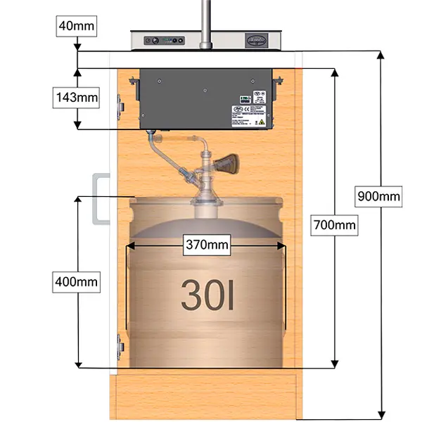 Dispensador de cerveza para cocina Lindr Pygmy Pro Kitchen