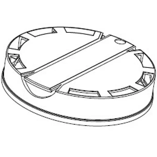Tapa plástica precinto blanco para barril
