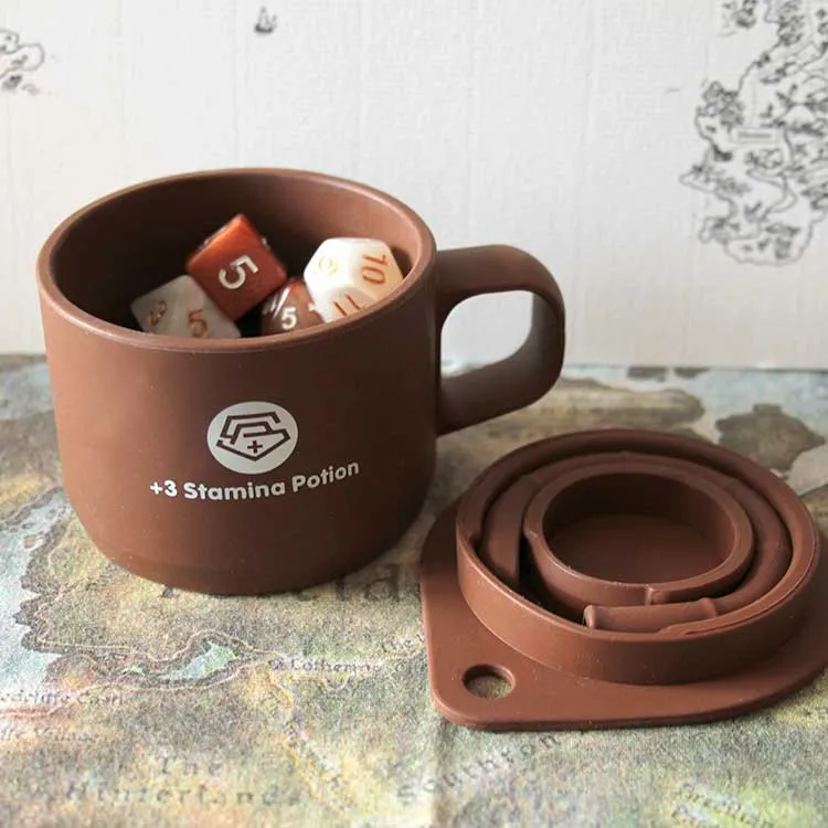 Tasse à café de JDR + 2 Set de dés "Café & Sucre"