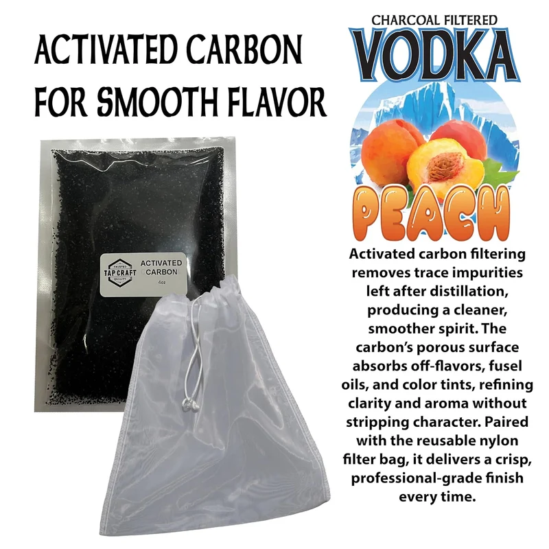 Peach Vodka Making Recipe Kit, Home Distilling