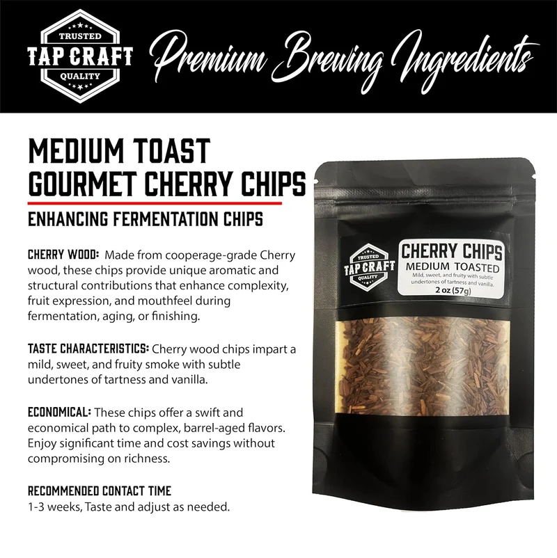 Toasted Wood Chips - Medium Toast Cherry 2 oz