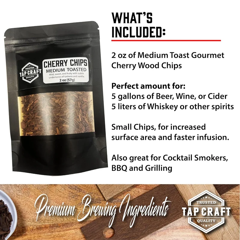 Toasted Wood Chips - Medium Toast Cherry 2 oz