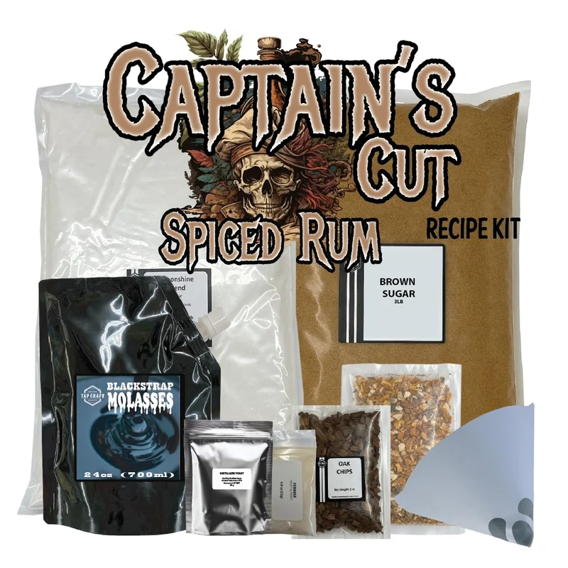 CAPTAIN'S CUT Spiced Rum Fermentation Kit, 5 Gallon