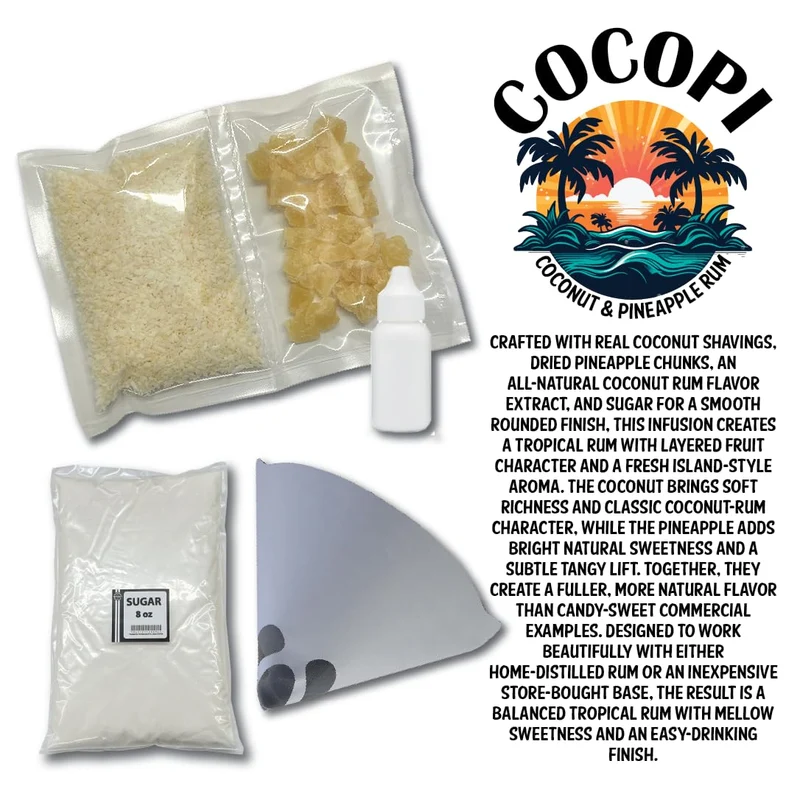 COCO-PI Coconut Pineapple Rum Recipe Kit, 5 Gallon