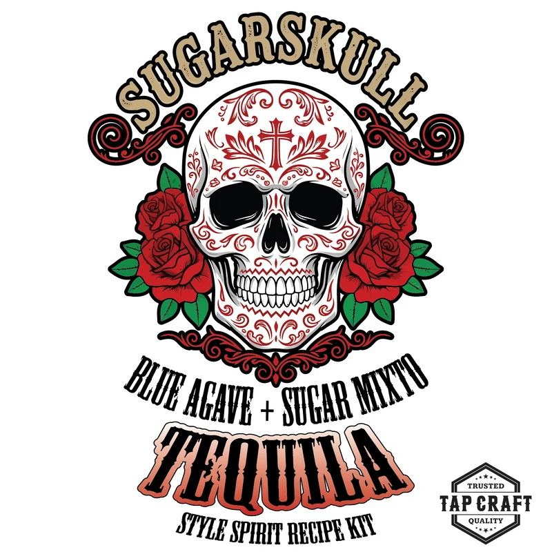 SUGARSKULL Tequila Style Recipe Kit – 5 Gallon Mixto Agave Mash