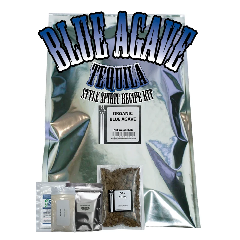 100% Blue Agave Tequila Style Recipe Kit – 2.5 Gallon Organic Agave