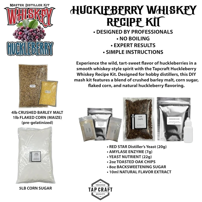 Master Distillers Huckleberry Whiskey Recipe Mash Kit