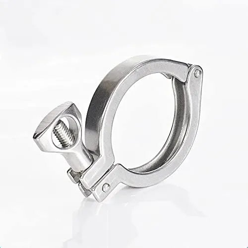 1.5" Sanitary Tri Clamp with Gasket - 10 Pack