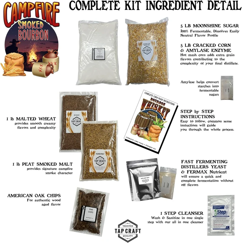 Campfire Bourbon-Style Whiskey Recipe Kit