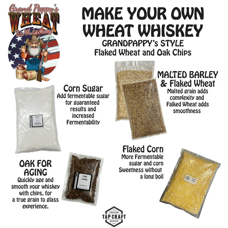 Wheat Whisky Recipe Kit – Grand Pappy's Style