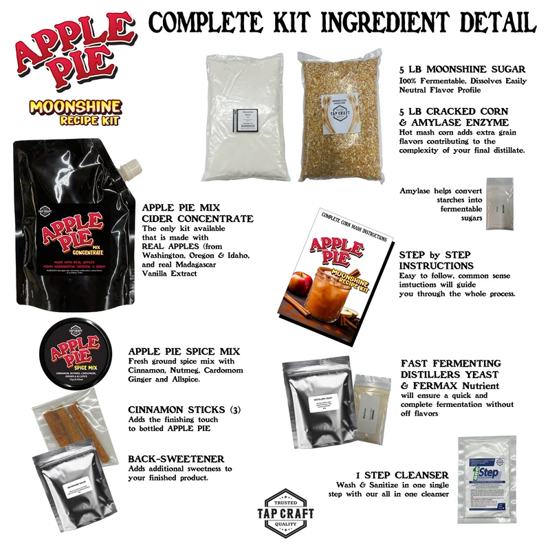 Complete Apple Pie Moonshine Recipe Mash