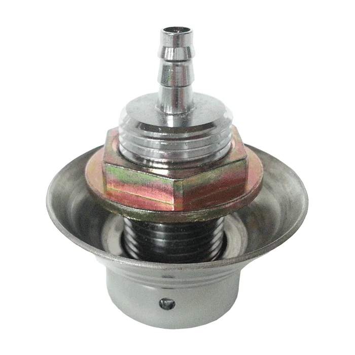 Nipple Shank - 1 3/4" Length x 3/16" Bore [Chrome] w/ Stainless Steel Flange