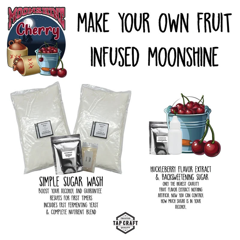 Beginner Cherry Moonshine Recipe Kit