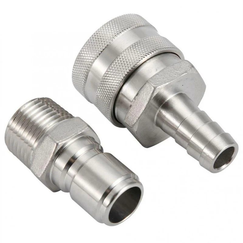 TAPCRAFT Stainless Steel Quick Disconnect Set 1/2" NPT