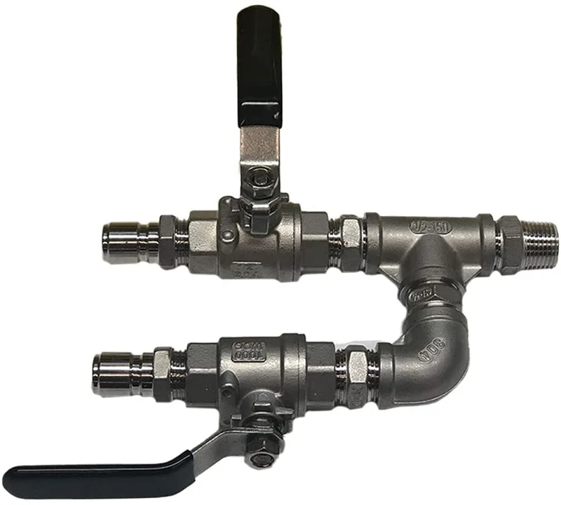 Stainless Steel Quick Disconnect Ball Valve Wye Splitter Fermenter CIP Yeast Dump