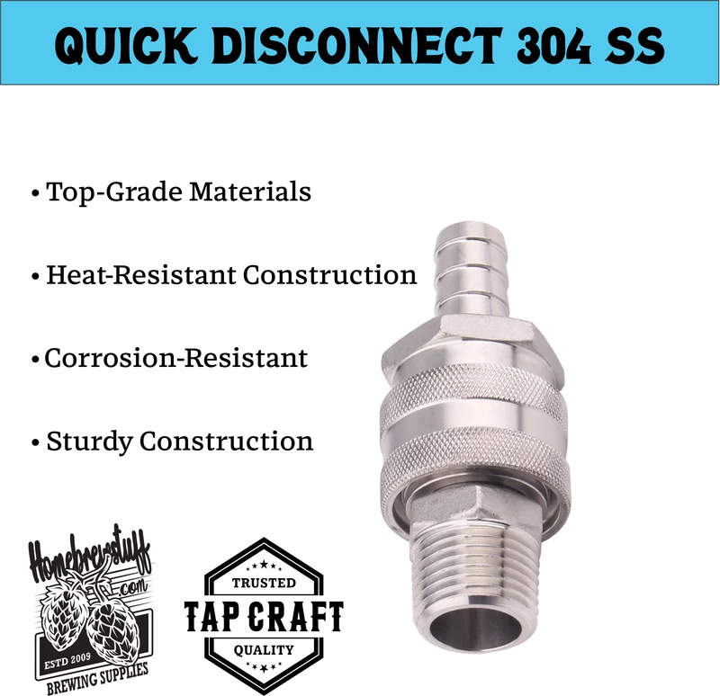 TAPCRAFT Stainless Steel Quick Disconnect Complete Set
