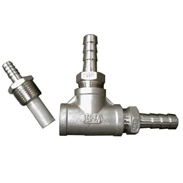 Inline Aeration/Oxygenation Diffusion Stone (0.5 Micron) Assembly [Stainless Steel]