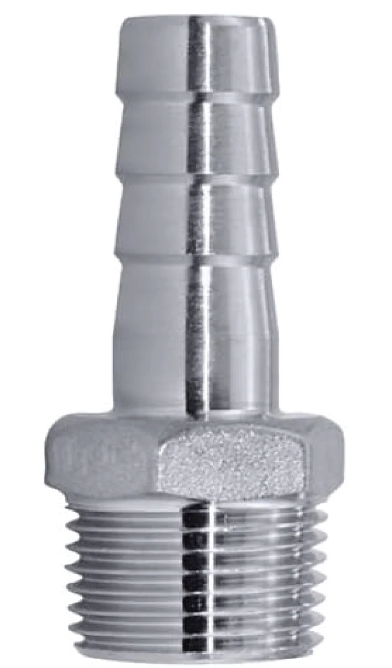 SS 1/2" Barb X 1/2" MPT Adapter