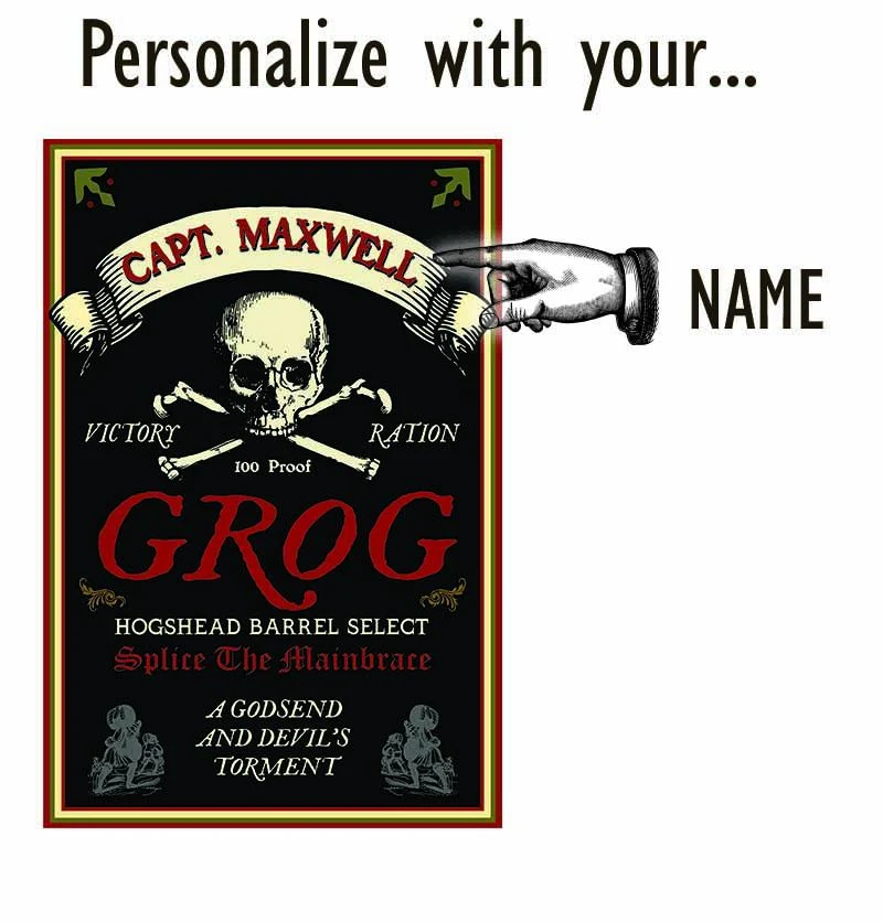 Grog Wood Sign - Personalized