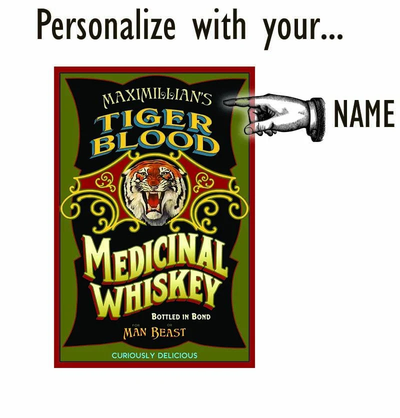 Tiger Blood Wood Sign - Personalized