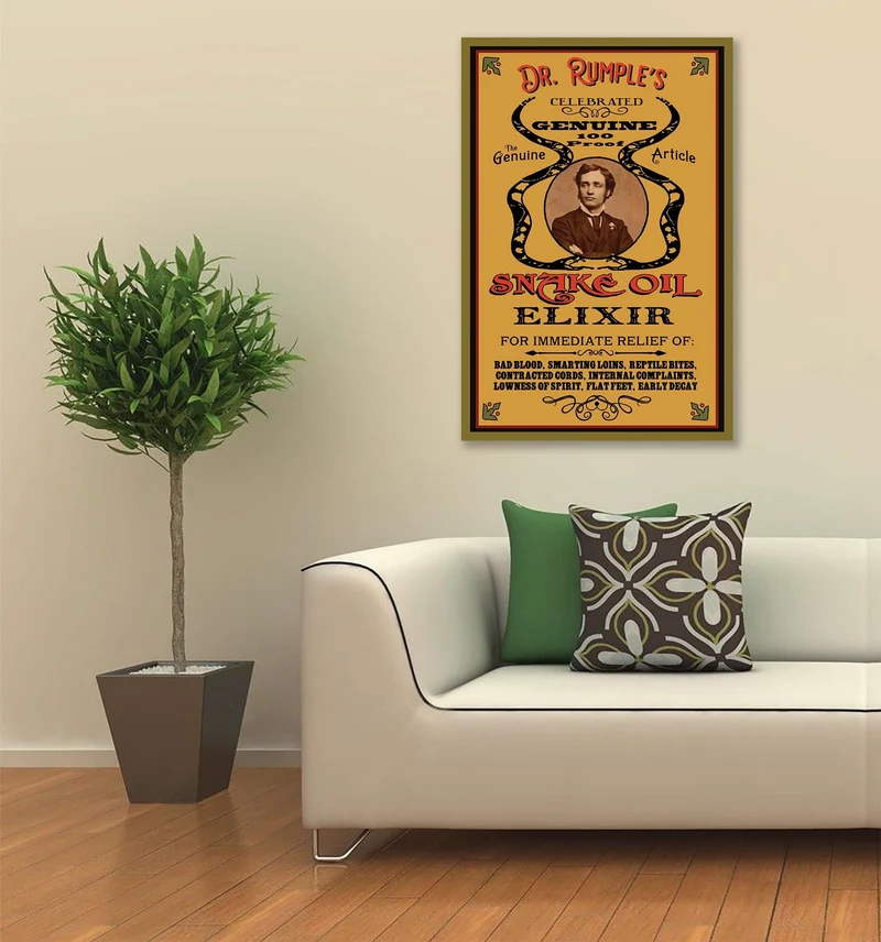 Snake Oil Wood Sign - Personalized