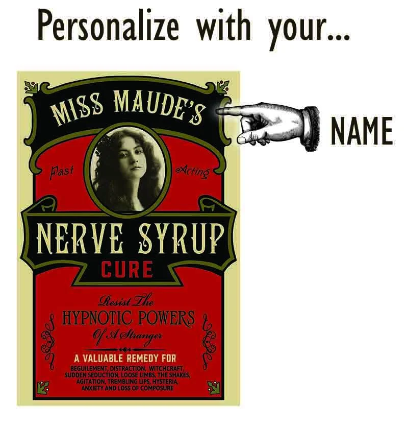 Nerve Syrup Wood Sign - Personalized