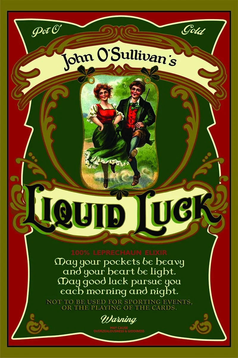 Liquid Luck Wood Sign - Personalized