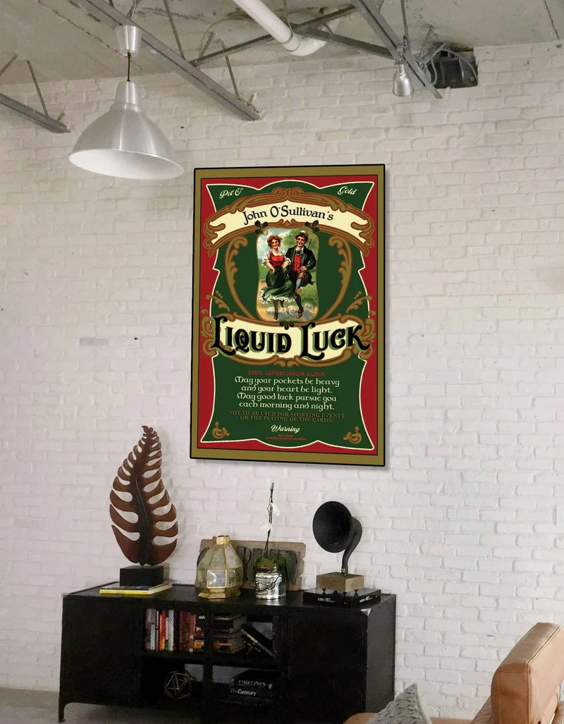 Liquid Luck Wood Sign - Personalized