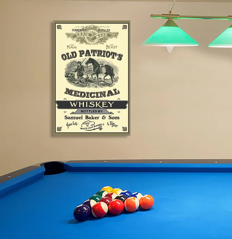 Medicinal Whiskey Wood Sign - Personalized