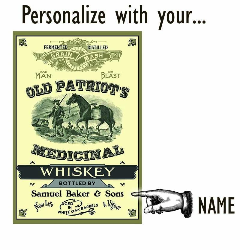 Medicinal Whiskey Wood Sign - Personalized