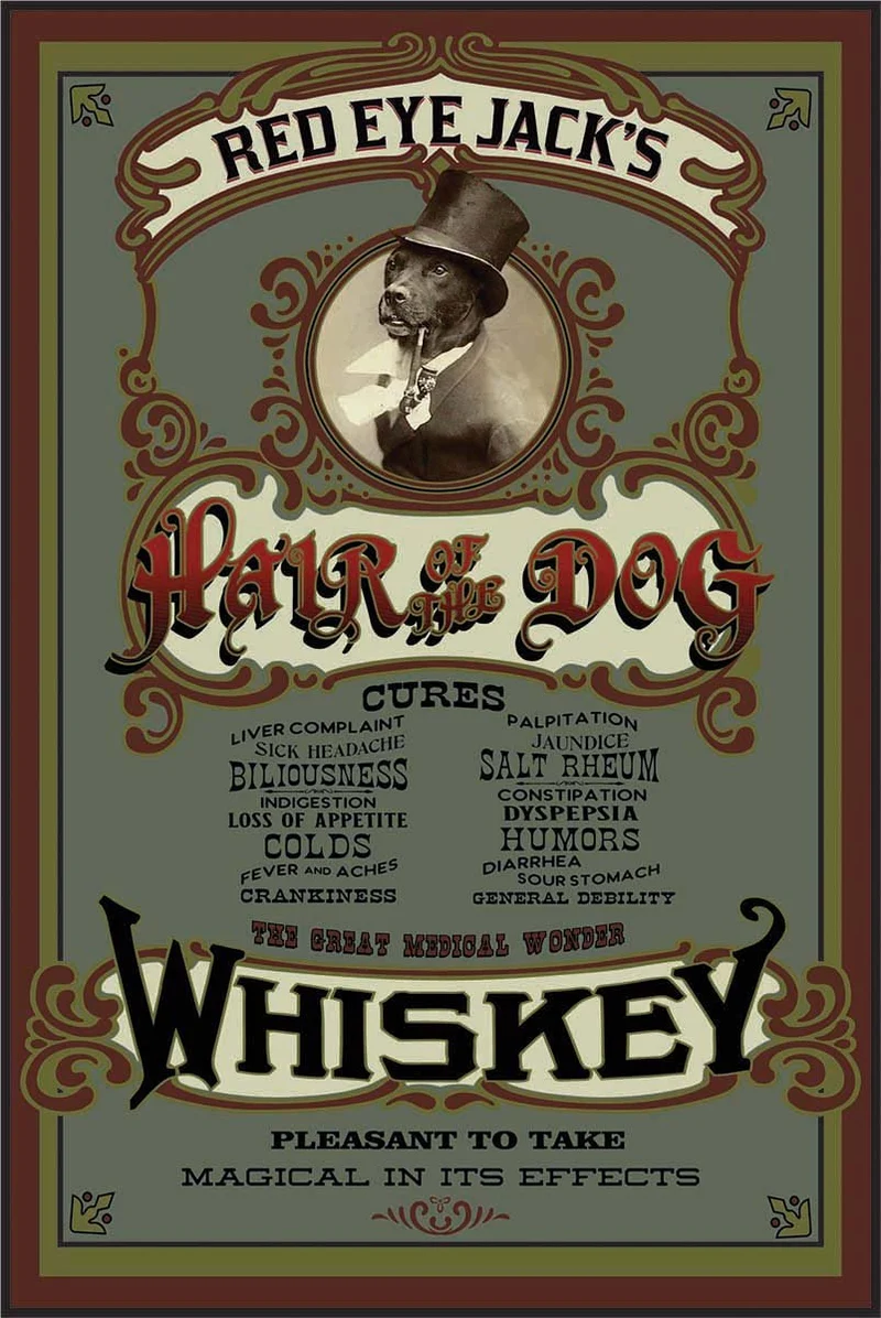 Hair Of The Dog Wood Sign - Personalized