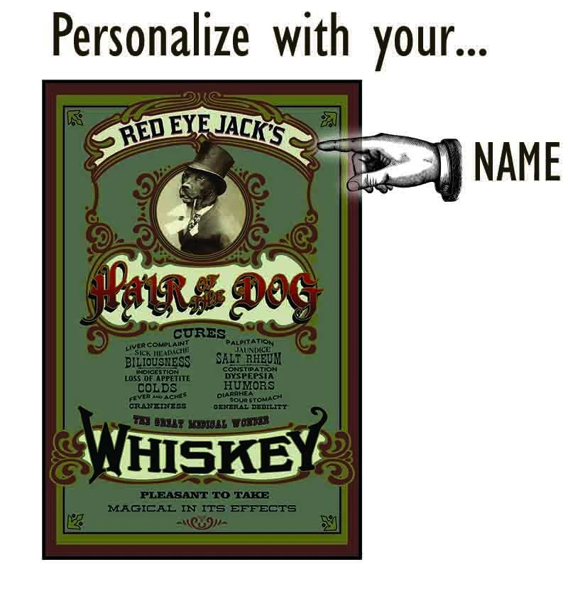 Hair Of The Dog Wood Sign - Personalized