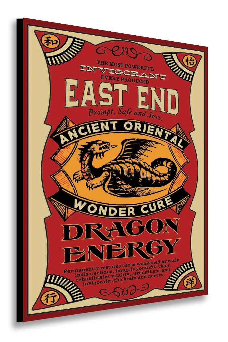 Dragon Energy Wood Sign - Personalized