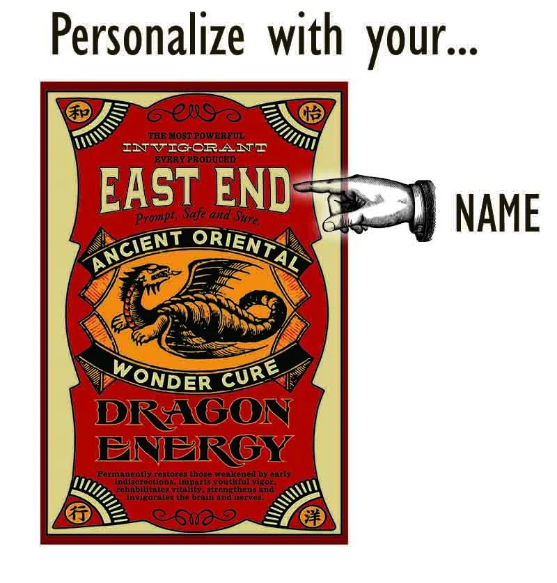 Dragon Energy Wood Sign - Personalized