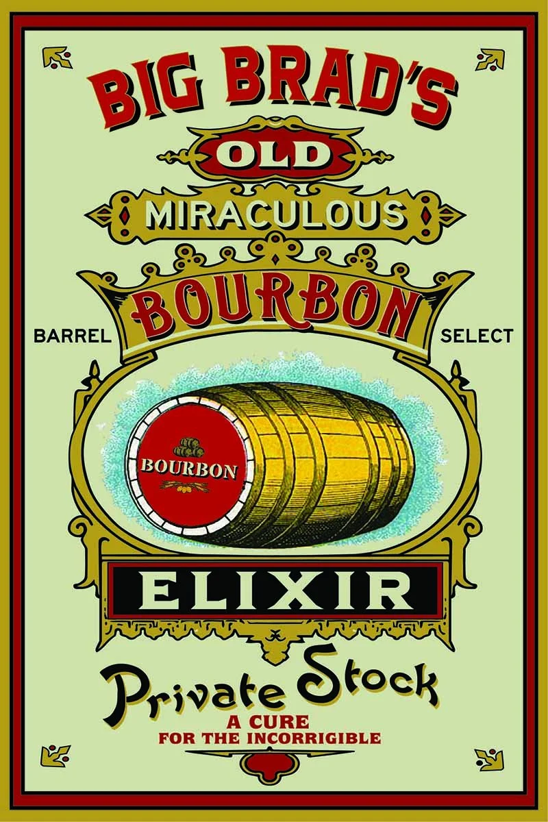 Bourbon Elixir Wood Sign - Personalized