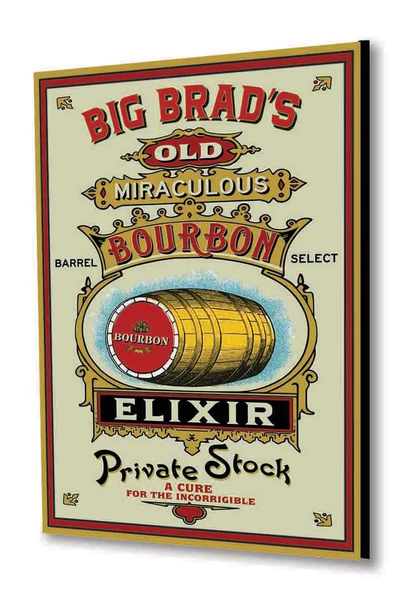 Bourbon Elixir Wood Sign - Personalized