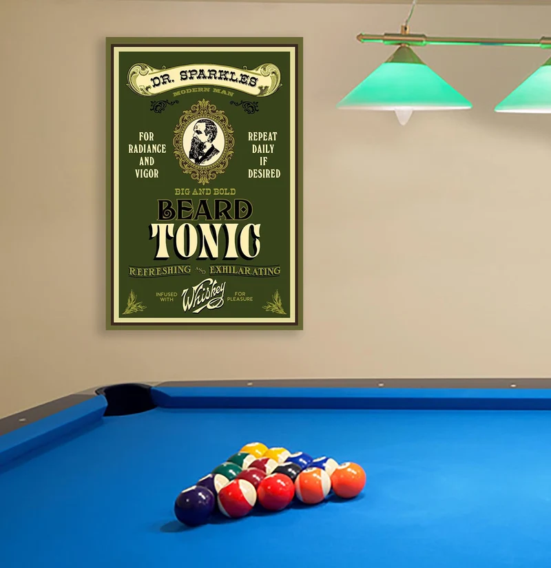 Beard Tonic Wood Sign - Personalized