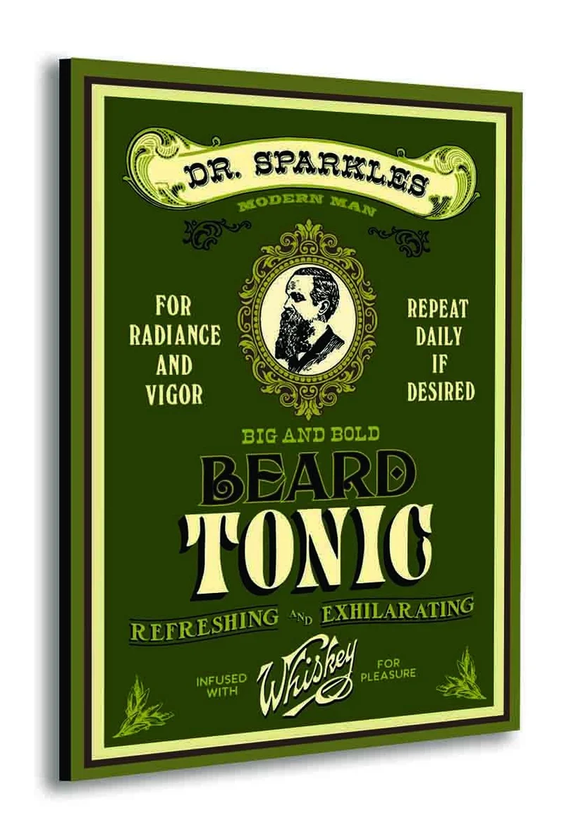 Beard Tonic Wood Sign - Personalized