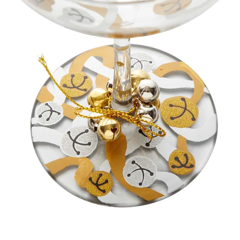 Jingle Bells Coupe Glass by Lolita