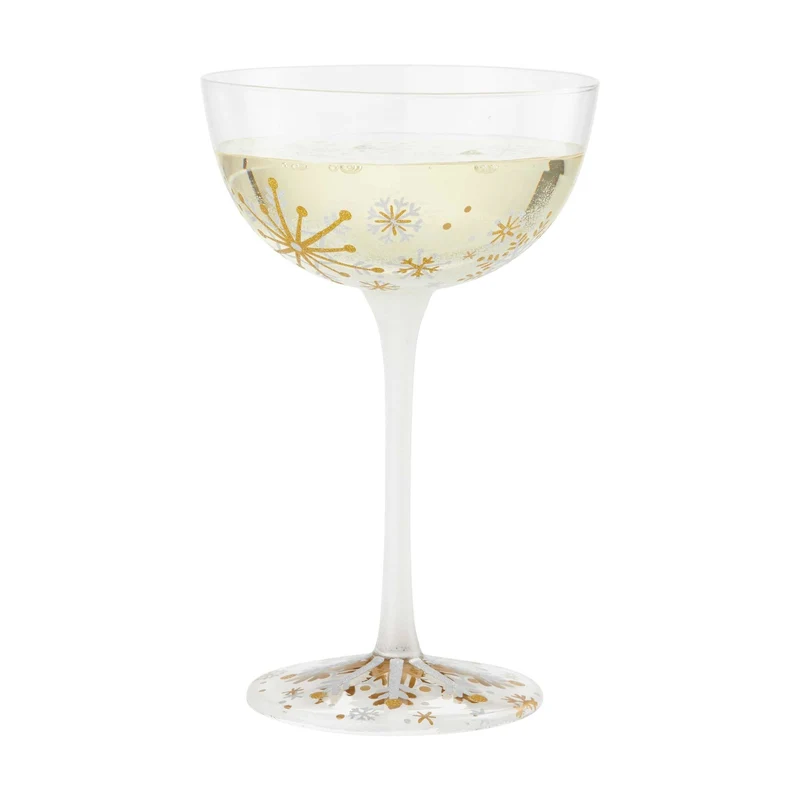First Snowflakes Coupe Glass by Lolita