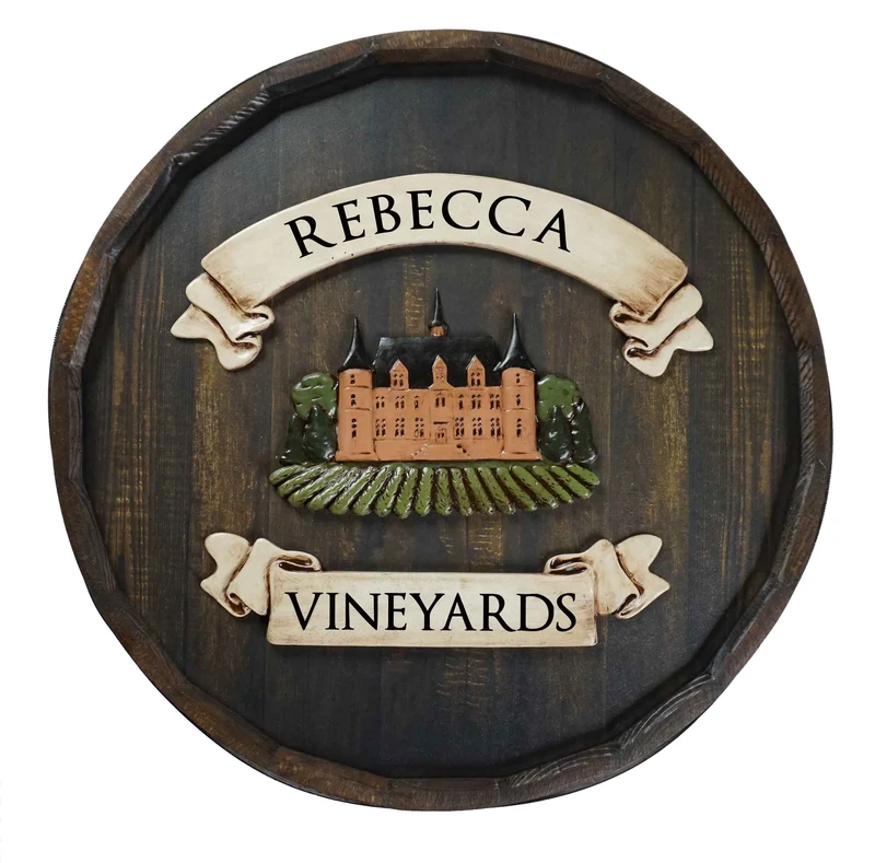 Chateau Quarter Barrel Sign - Personalized