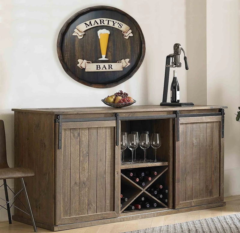 Beer Glass Quarter Barrel Sign - Personalized